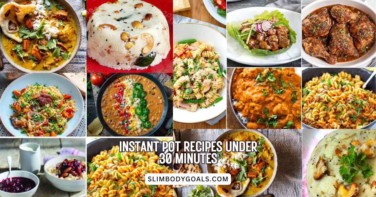 Instant Pot dinner recipes under 30 minutes